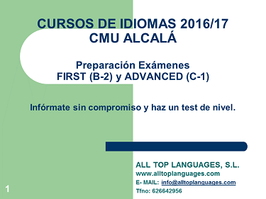 Cursos de Idiomas en el CM Alcalá